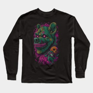 Creepy Zombie Dog Long Sleeve T-Shirt